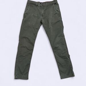 Vans Authentic Chino Pants Mens 31x30 Olive Green Slim Fit Casual Skate